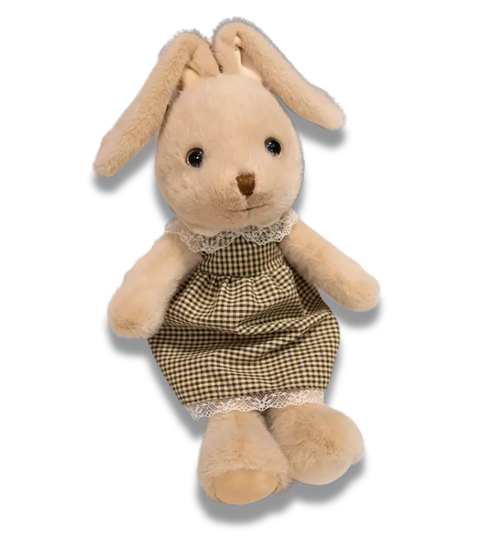 Doudou Lapin Beige, June avec ses longues oreilles